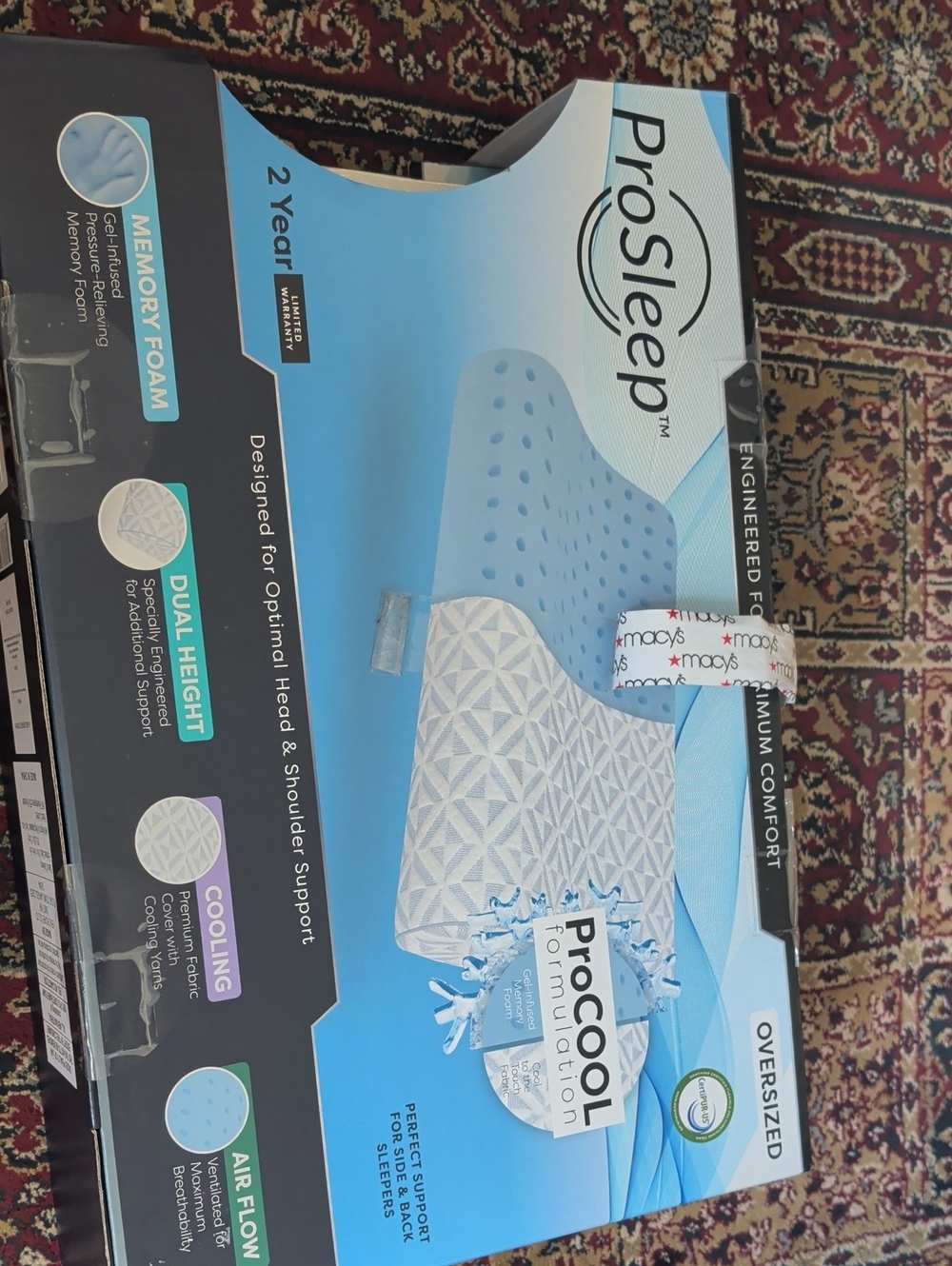 ProCool Memory Foam Pillow - (Macy's)
